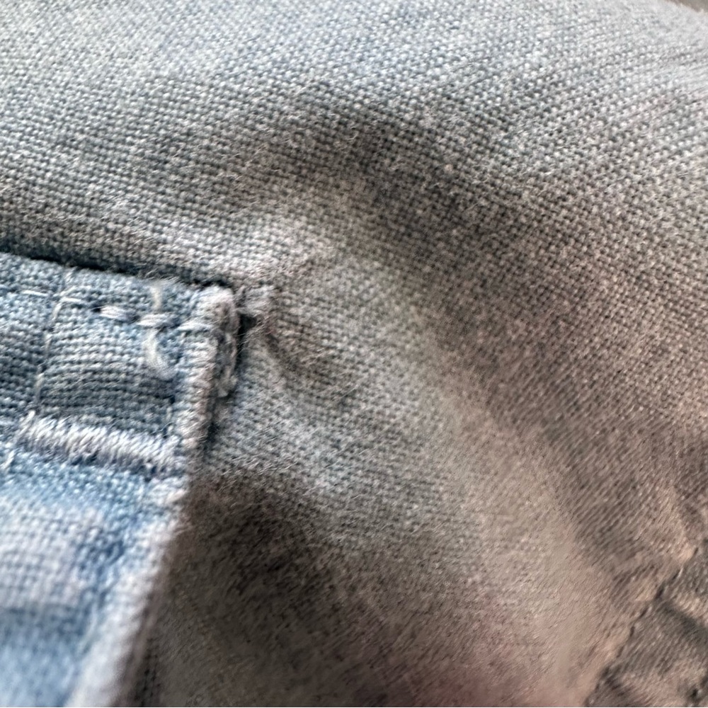 L.L.Bean Men’s Medium Blue Comfort Stretch Sun Washed Shirt Short Sleeve Pockets - Picture 14 of 14